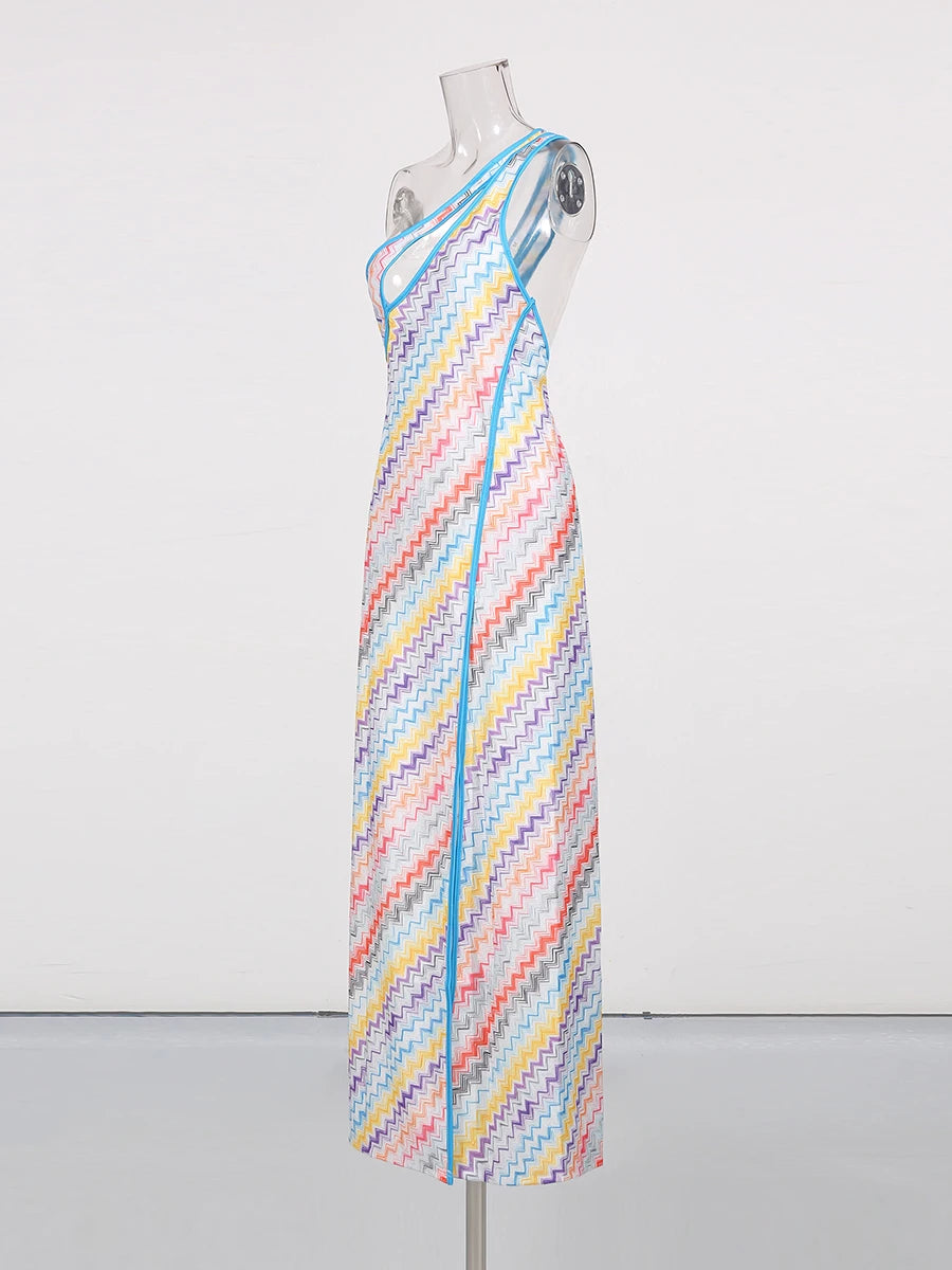 Zalia Atelier Colorful Print Dress
