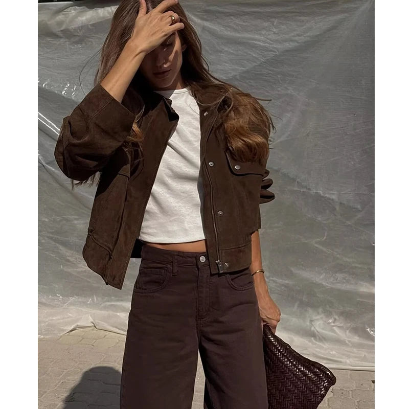 Faux Suede Brown Jacket | Zara Dupe