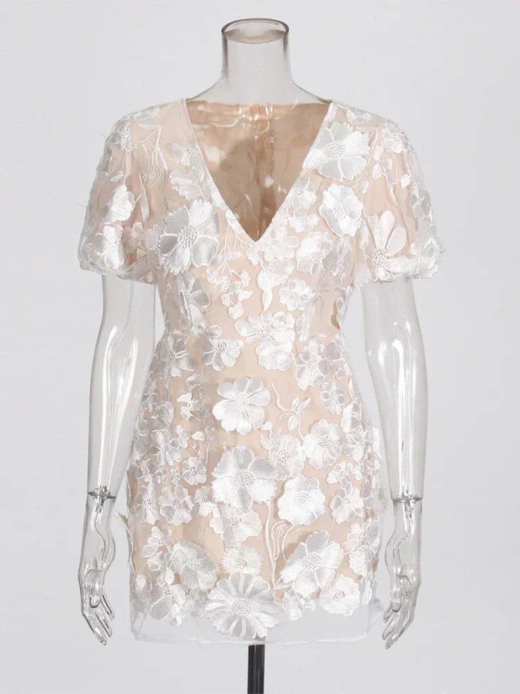Floral Embroidery Mini Dress | Elliatt Dupe Dress