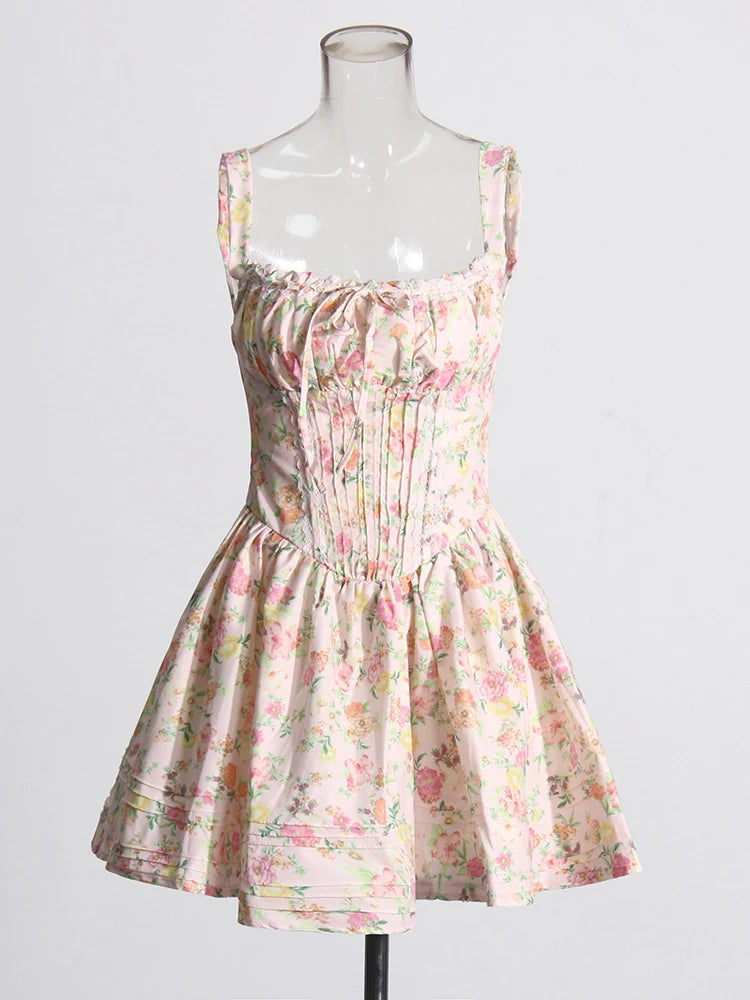 knee length dresses for ladies Bowshine Mini Dress | Honey Floral main image 1