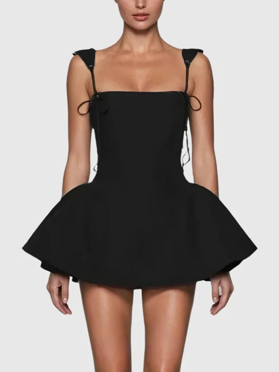 Square Neck Mini Dress