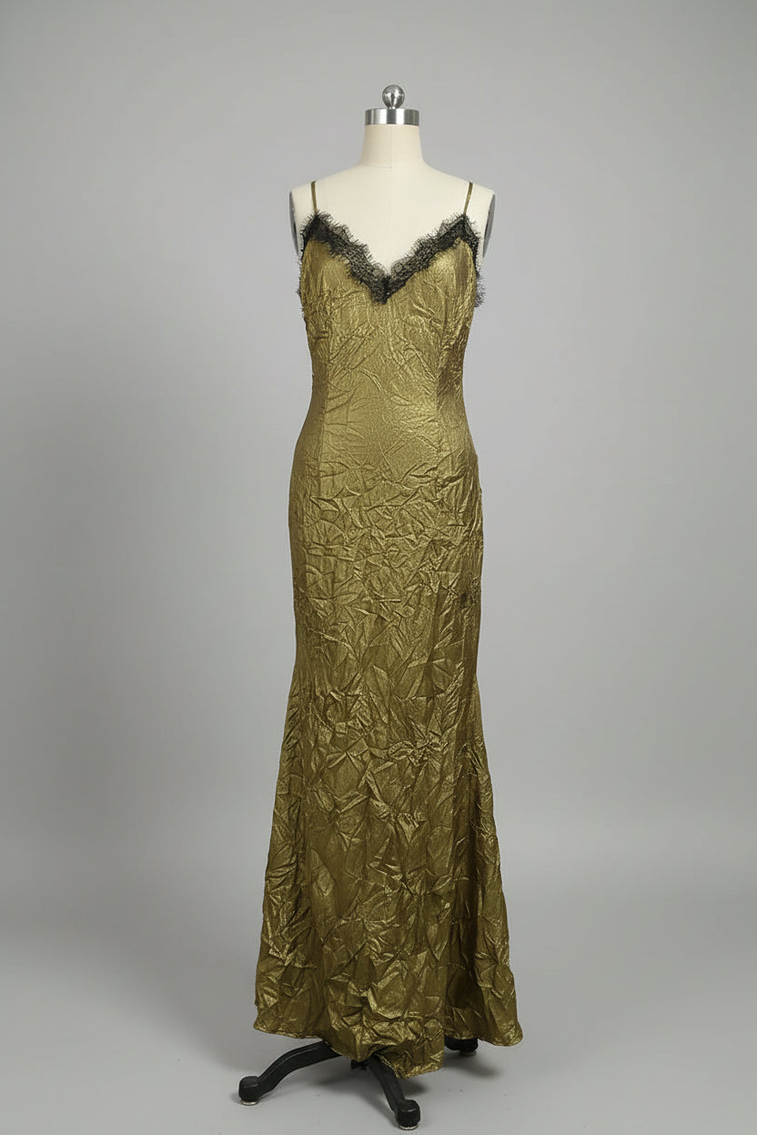 Gold Maxi Dress | Zalia Atelier