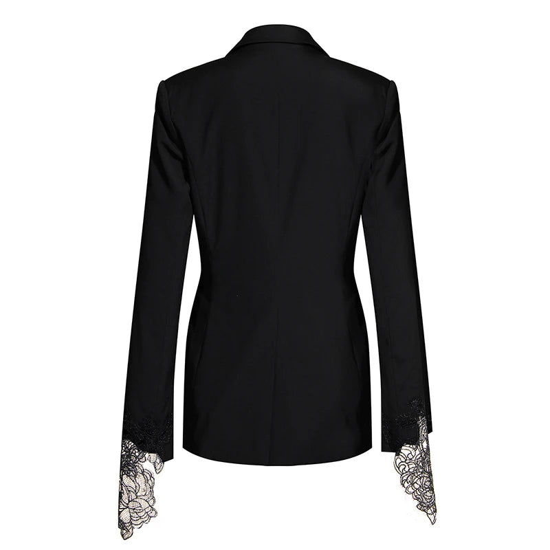 Lace Trim Blazer