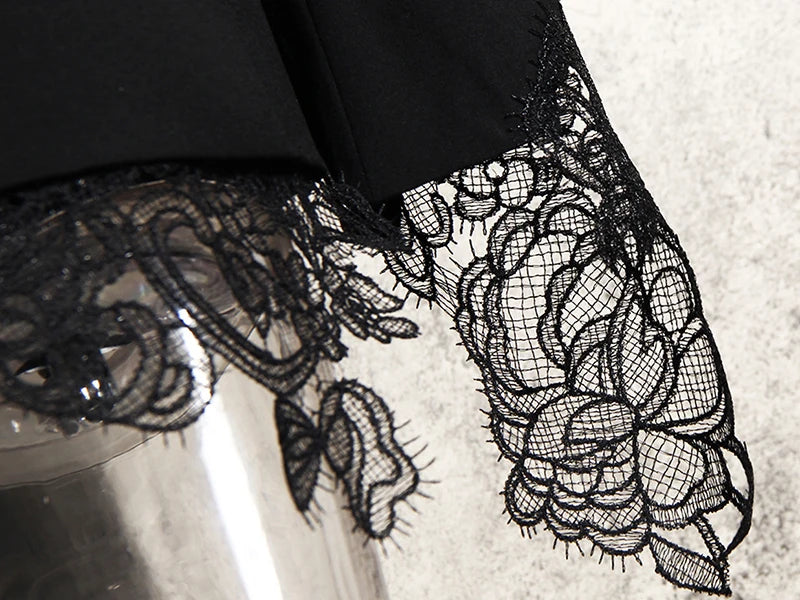 Lace Trim Blazer