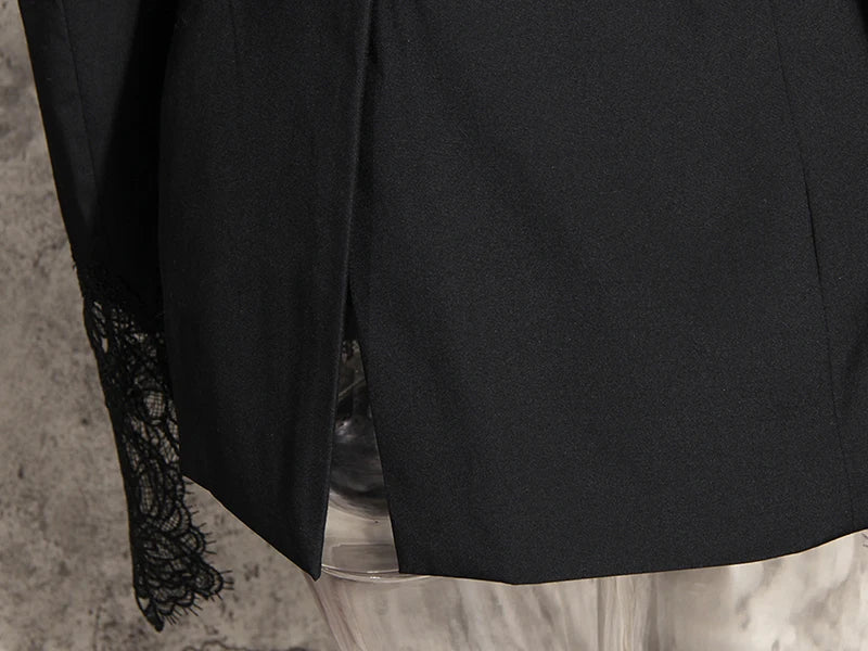 Lace Trim Blazer