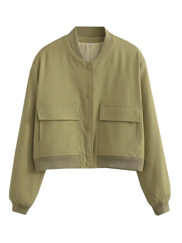Light Green Bomber Jacket