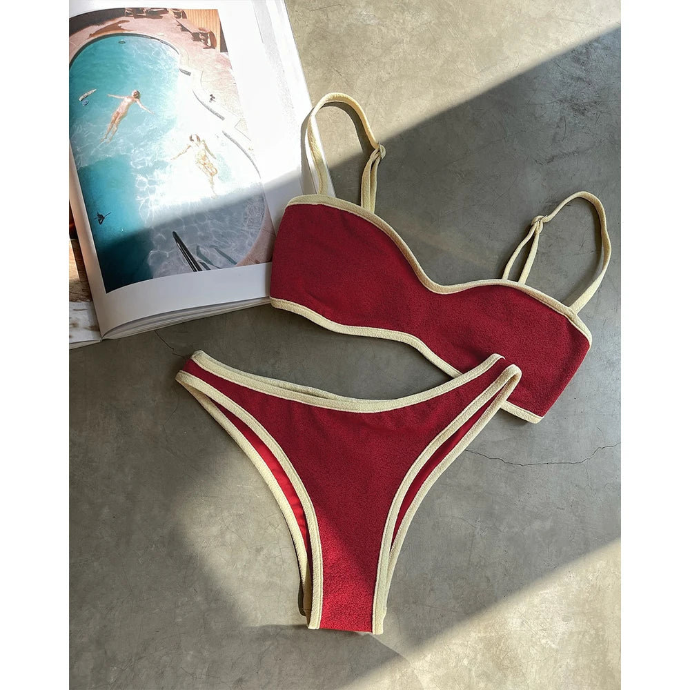Red Micro Bikini Set | Zalia Atelier