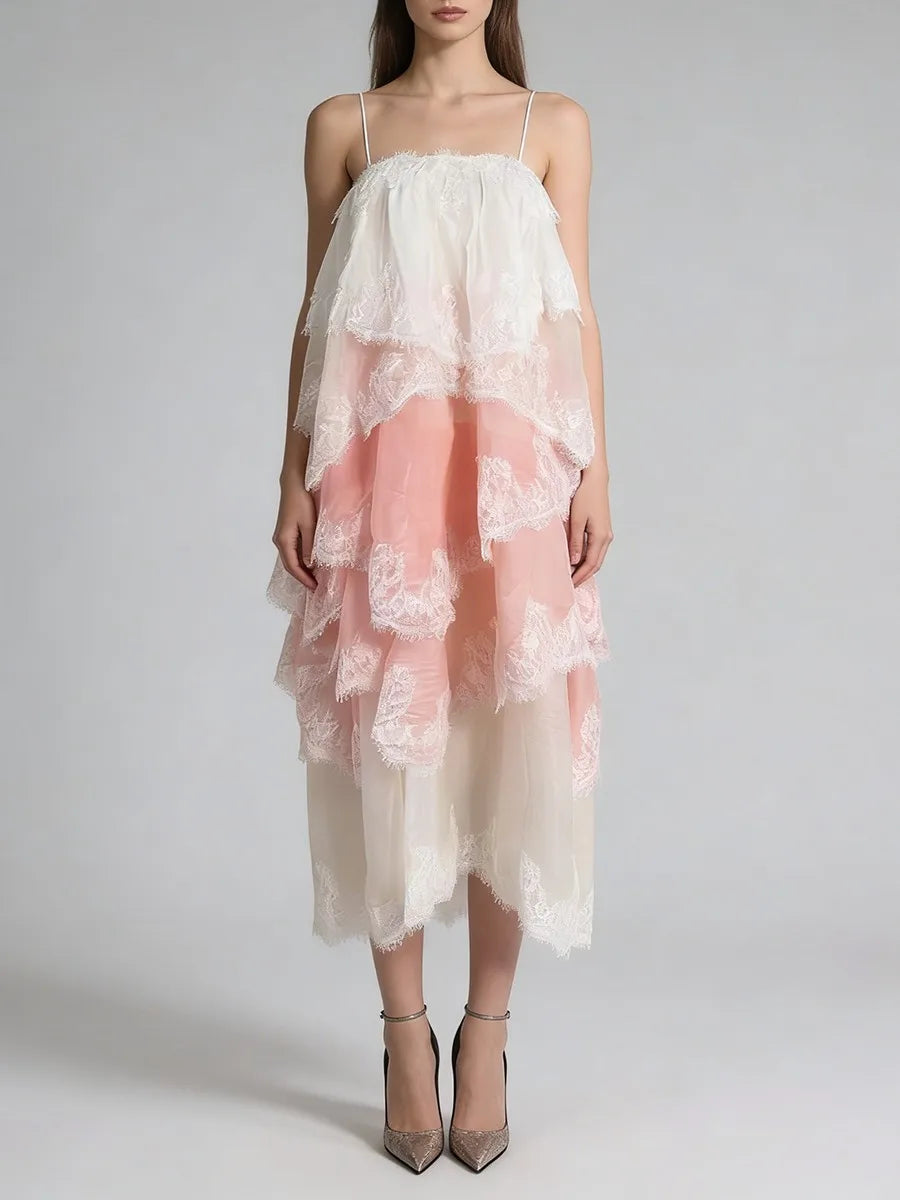 Lace Tiered Dress