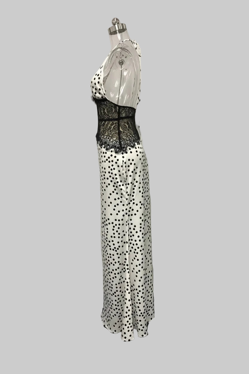 Polka Dot and Lace Dress