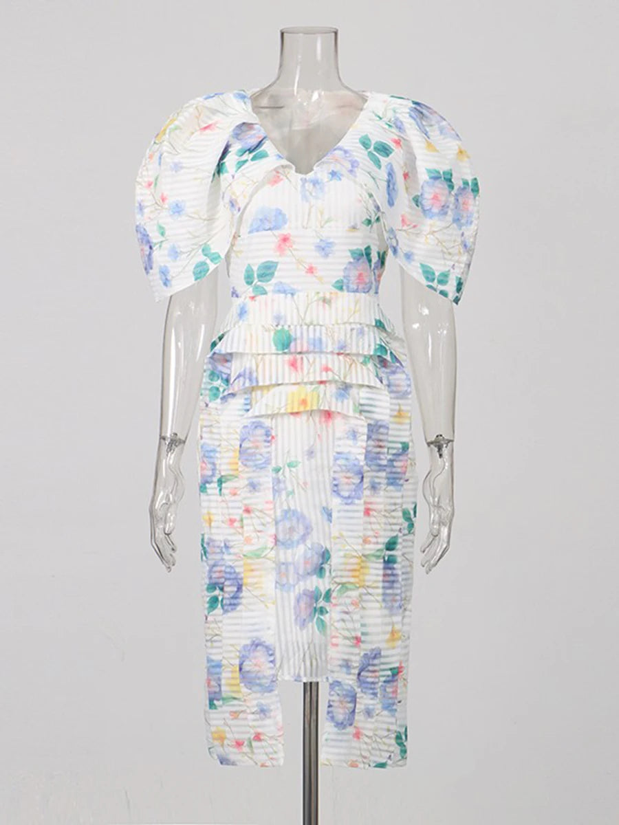 Zalia Atelier - Print Midi Dress