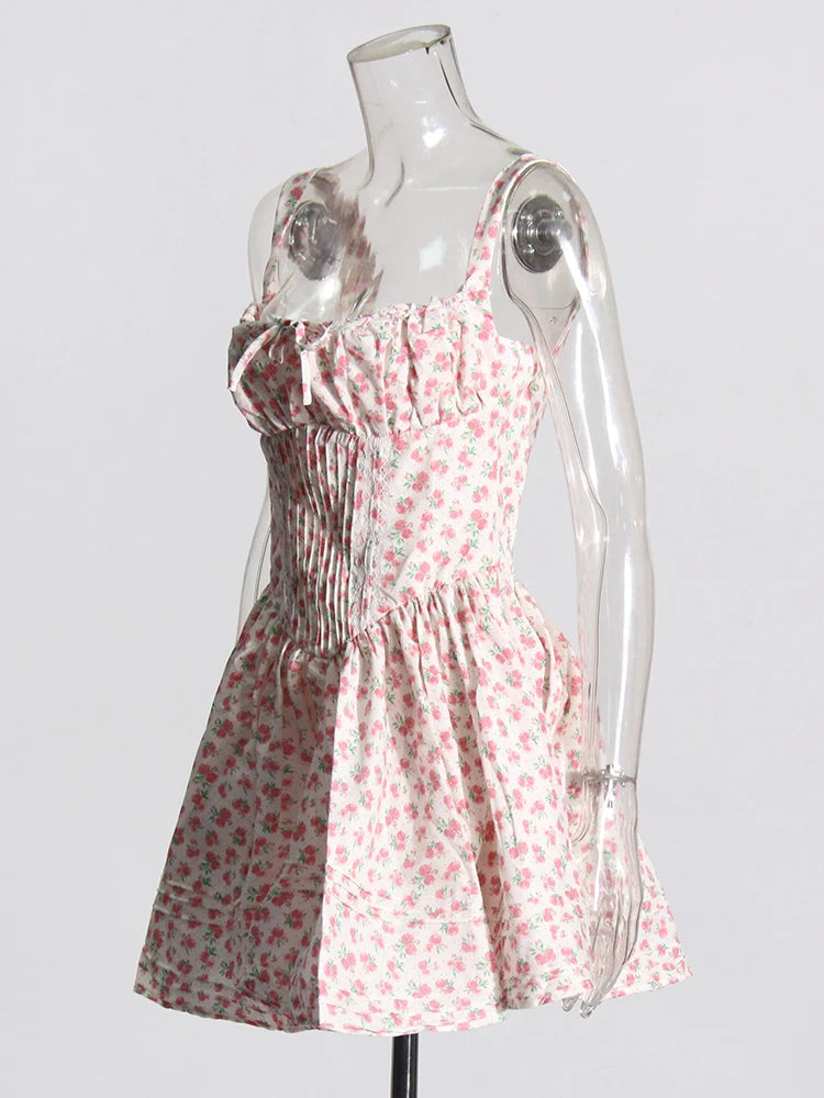 Zalia Atelier | Print Mini Dress Sleeveless