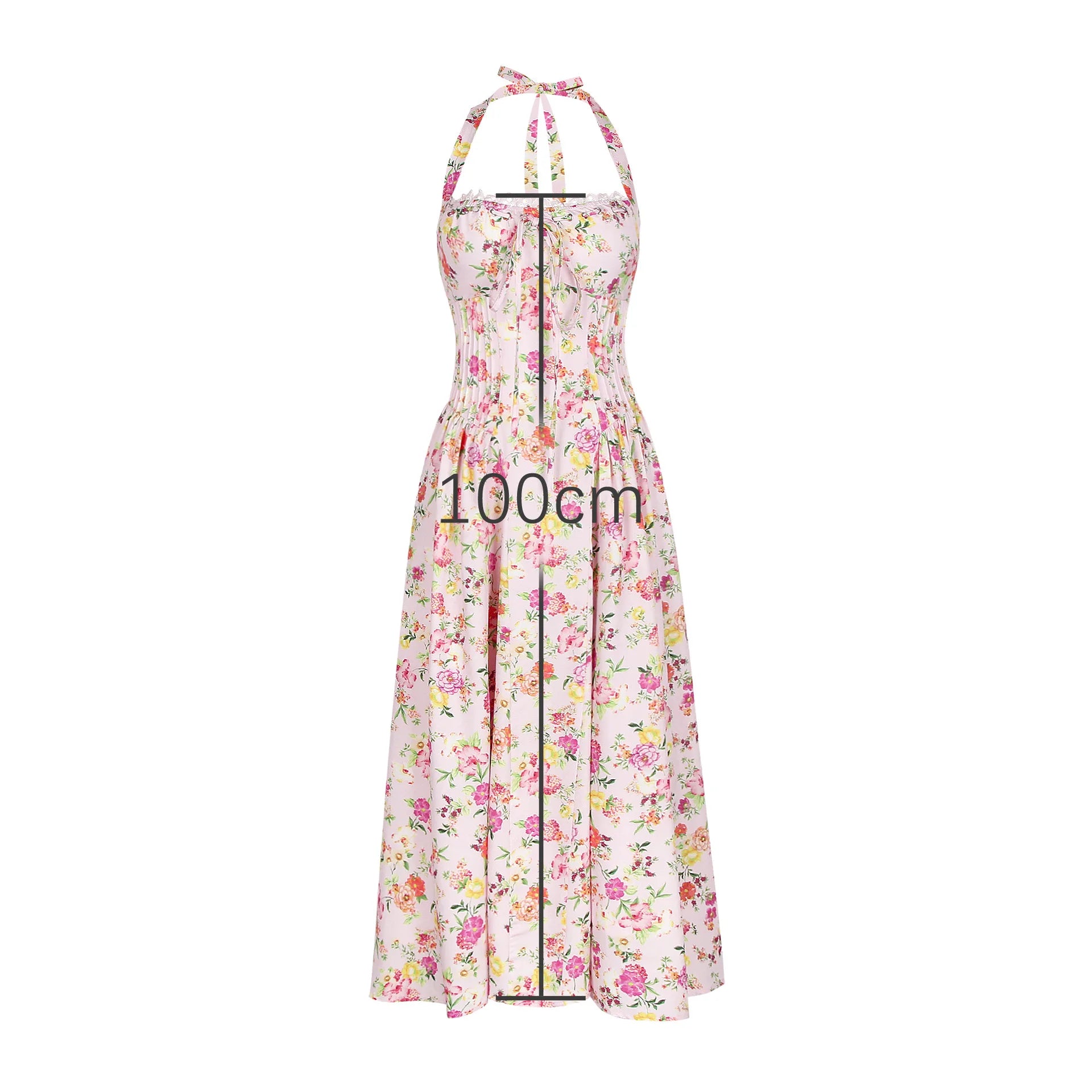 Drop Waist Midi Dress Solid Pink / L Drop Waist Midi Dress Solid Pink / L