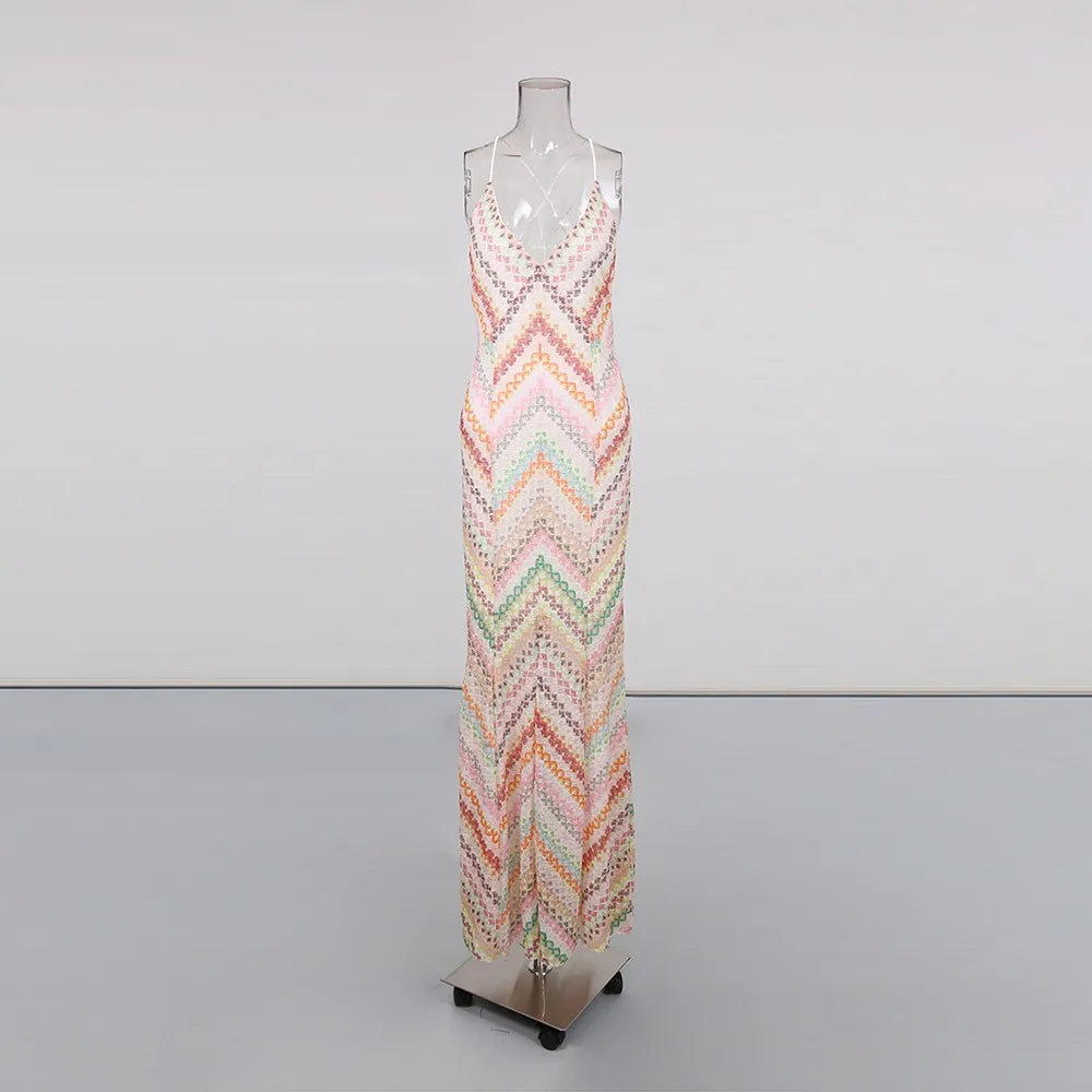 Zalia Atelier | Print Pattern Maxi Dress
