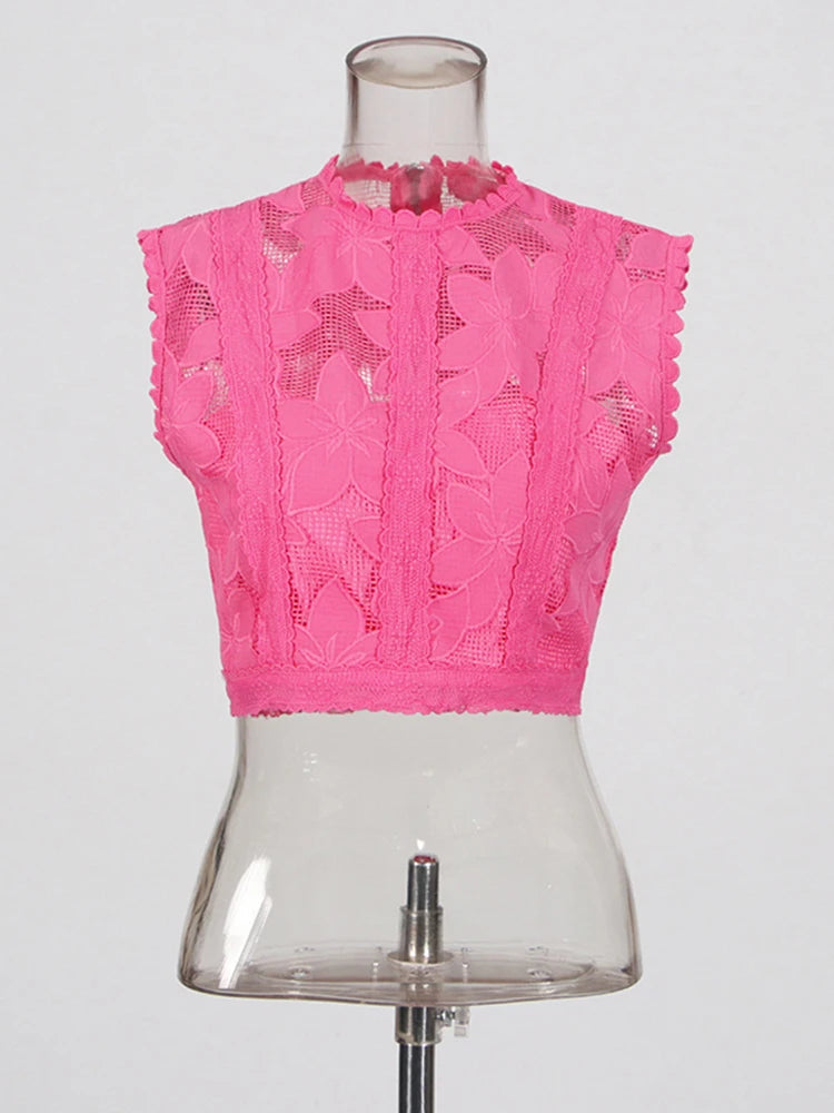 Zalia Atelier | Rose Pink Top | Part of Outfit