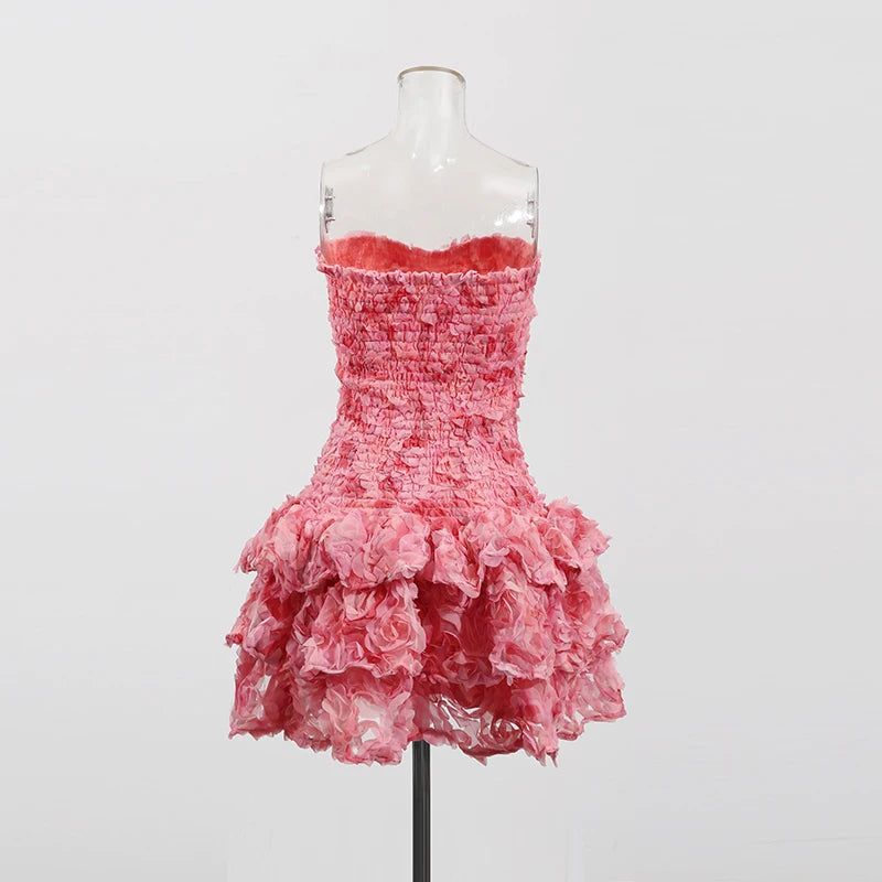 Ruffled Mini Dress