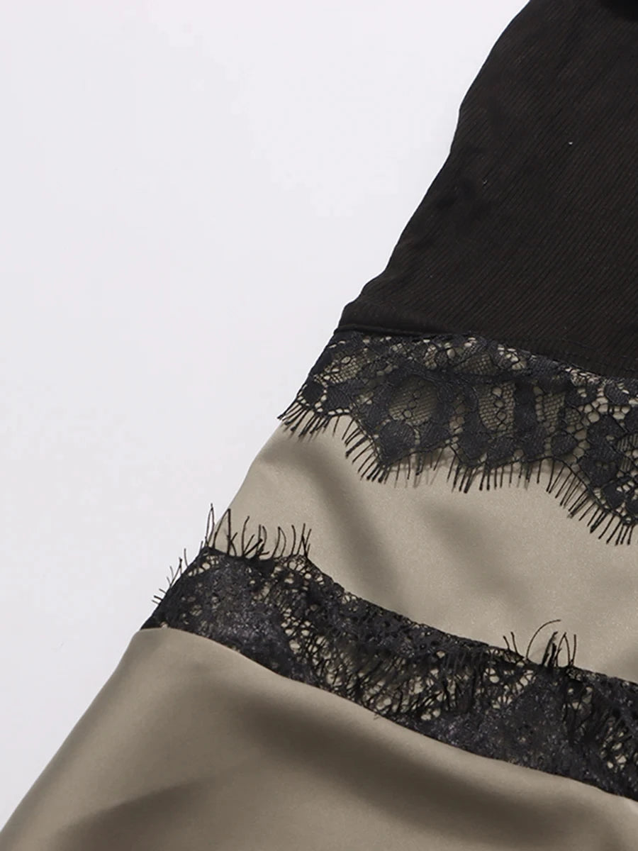 Lace Cutout Midi Dress