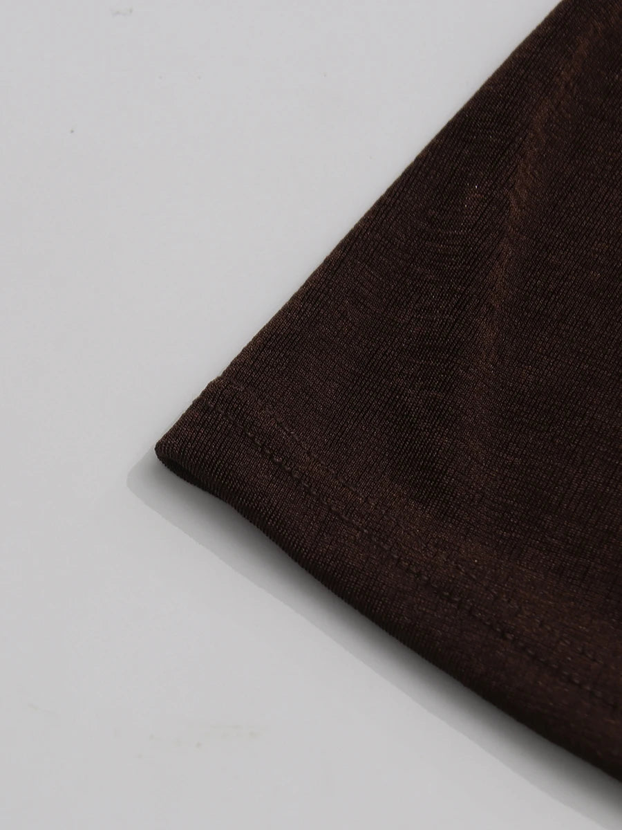 Brown Skirt Set