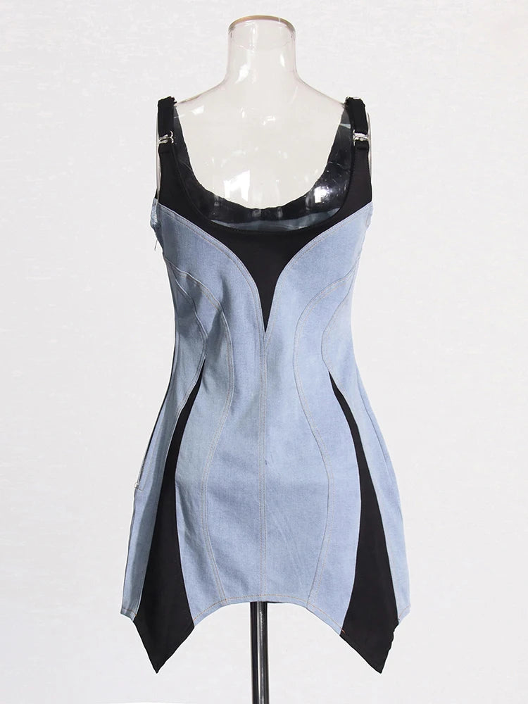 Patchwork Mini Dress