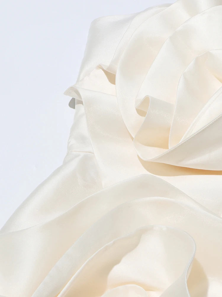 Appliques Strapless Dress