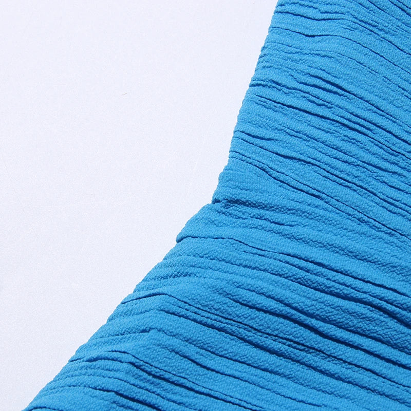 Plisse Cocktail Gown