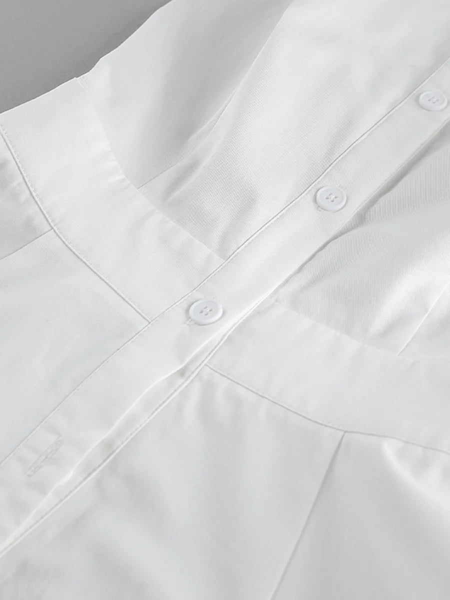 White Button Down Dress