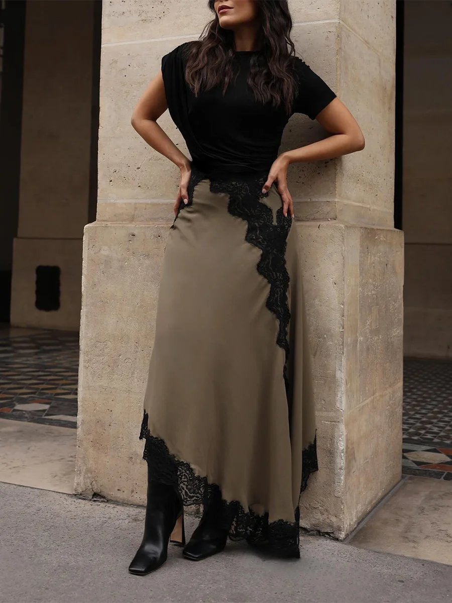 Lace Cutout Midi Dress