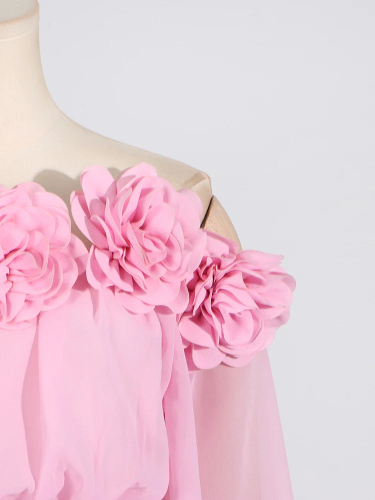 Appliques Maxi Dress