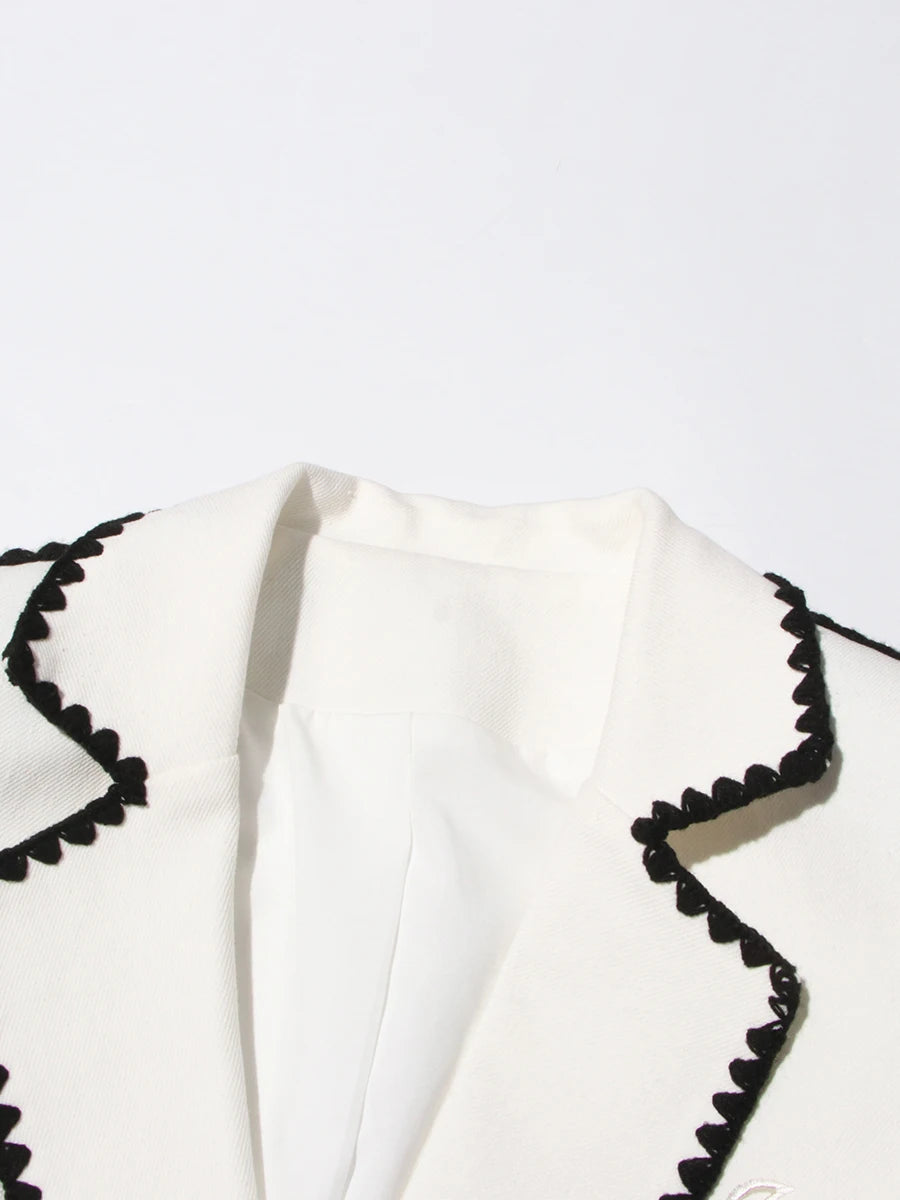 Embroidered Blazer
