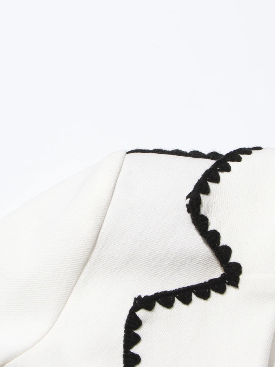 Embroidered Blazer