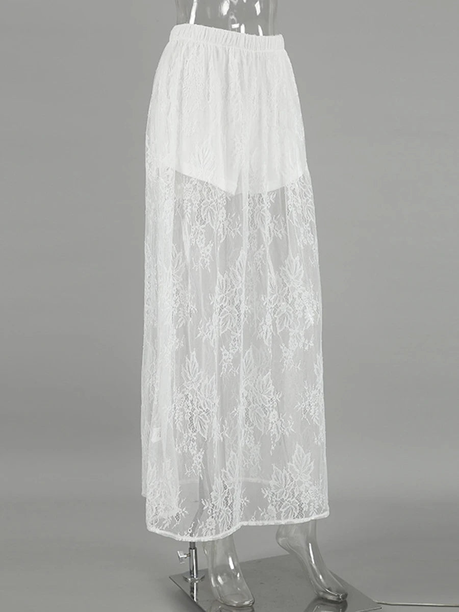Lace Midi Skirt