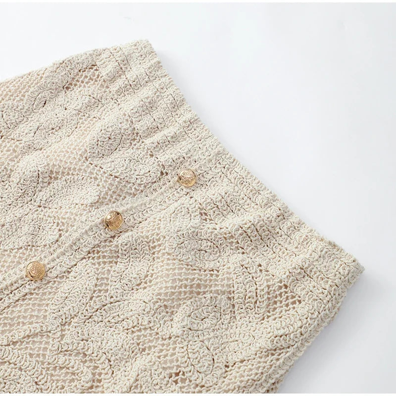 Knitted Skirt Set