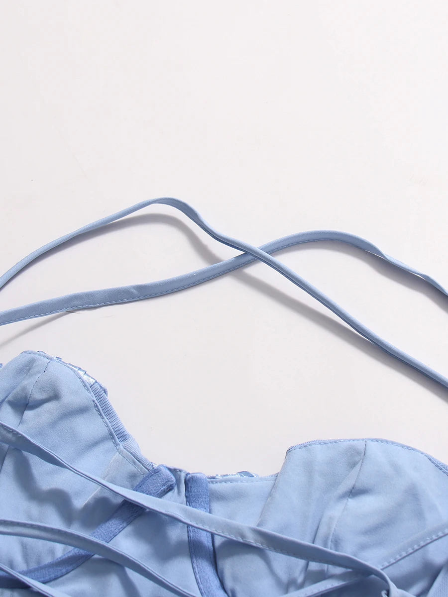 Blue Cocktail Gown