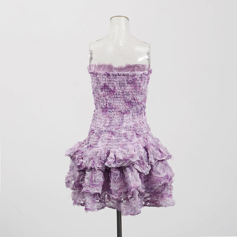 Ruffled Mini Dress