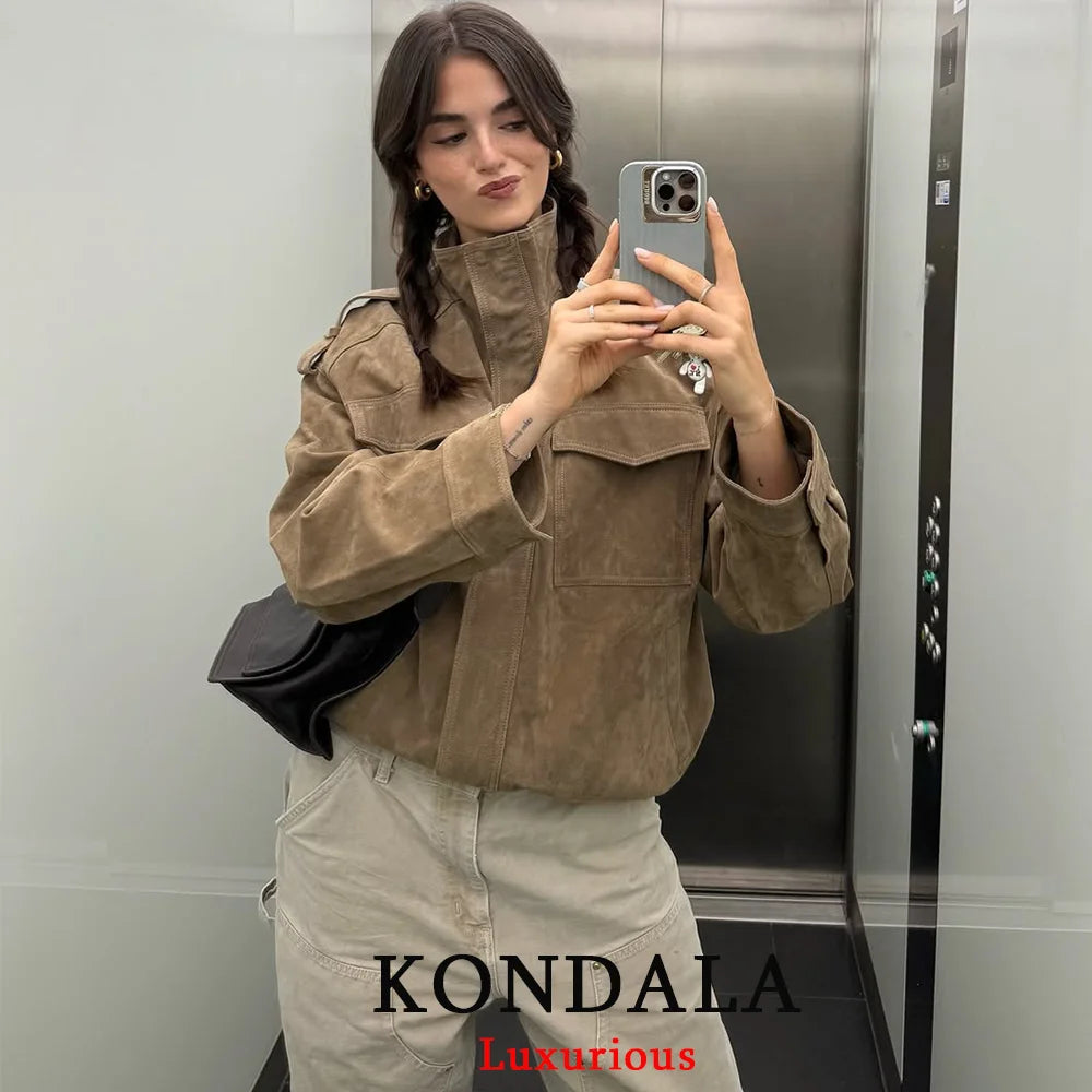 Faux Suede Jacket