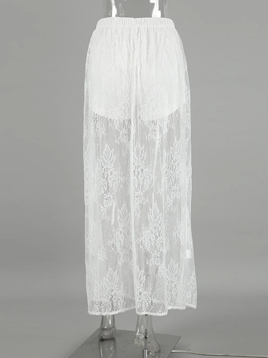 Lace Midi Skirt