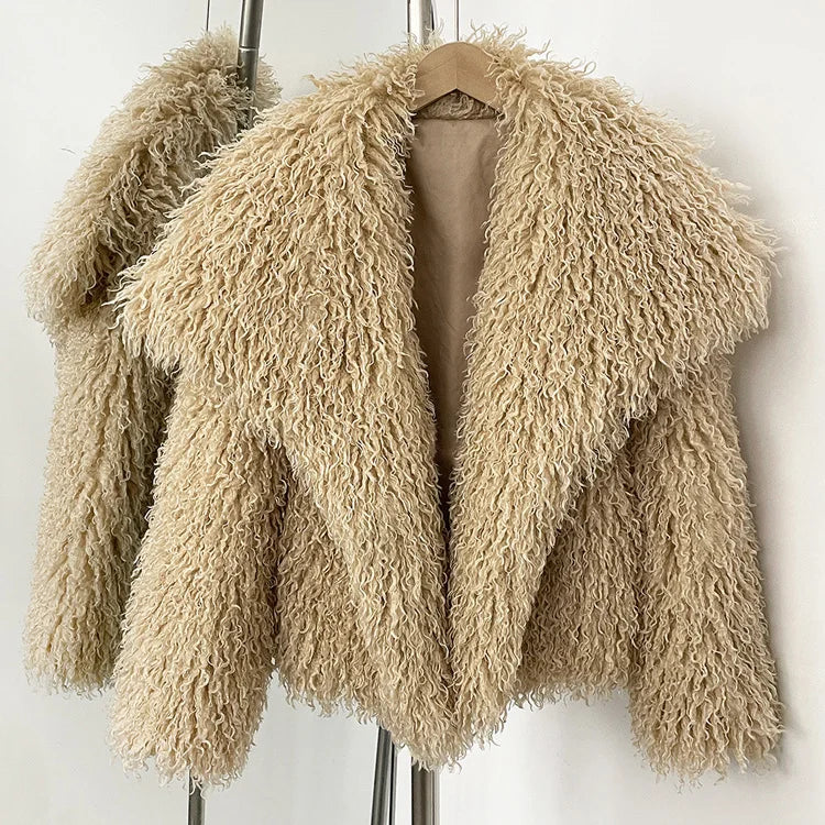 Faux Mongolian Wool Jacket