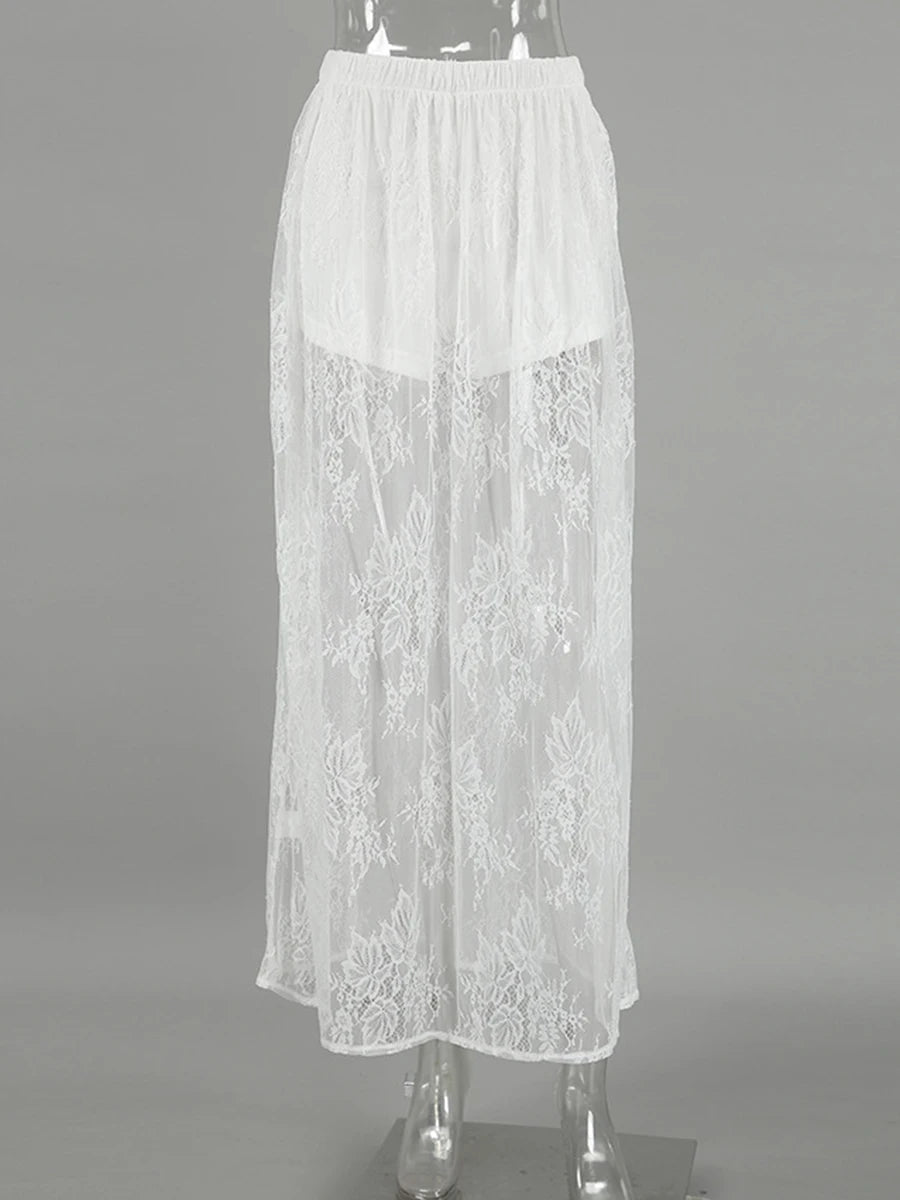 Lace Midi Skirt