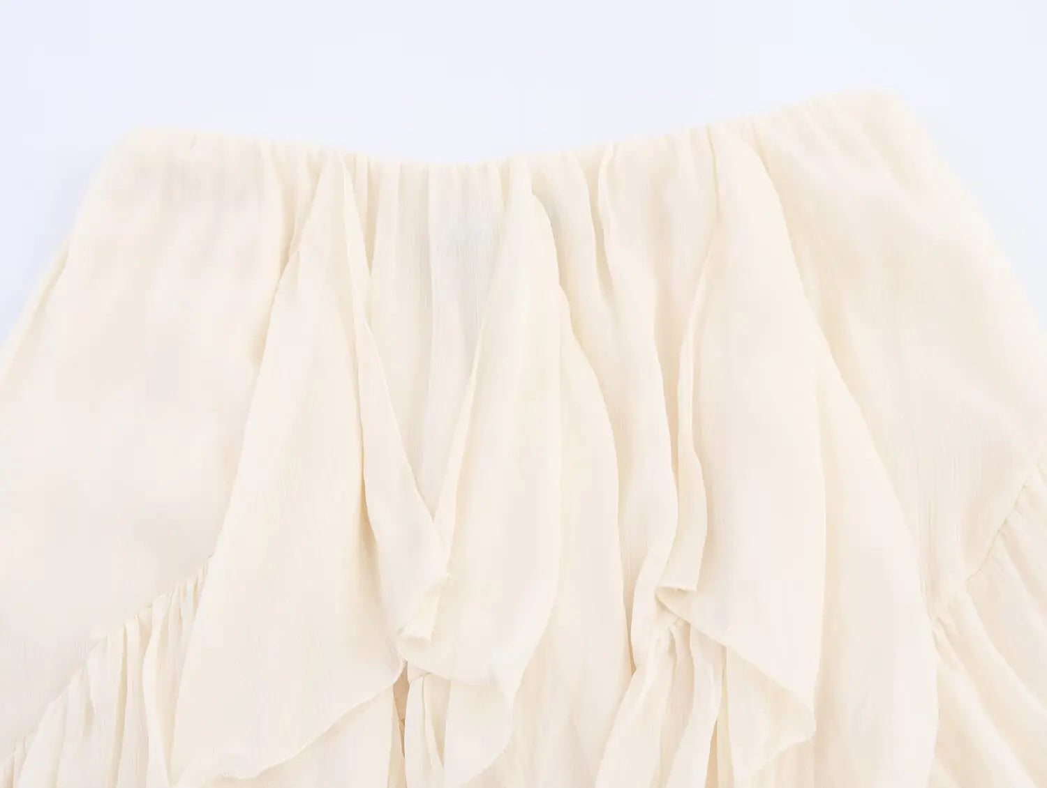 Tiered Ruffle Midi Skirt