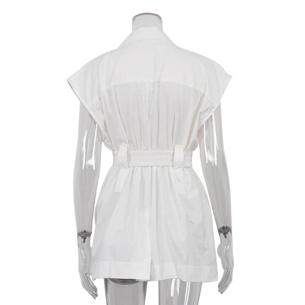 Belted Oversized Vest