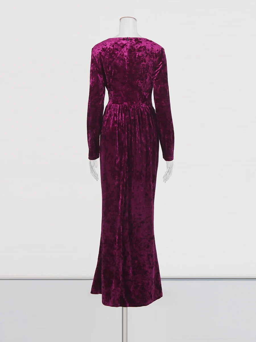Purple Velvet Gown
