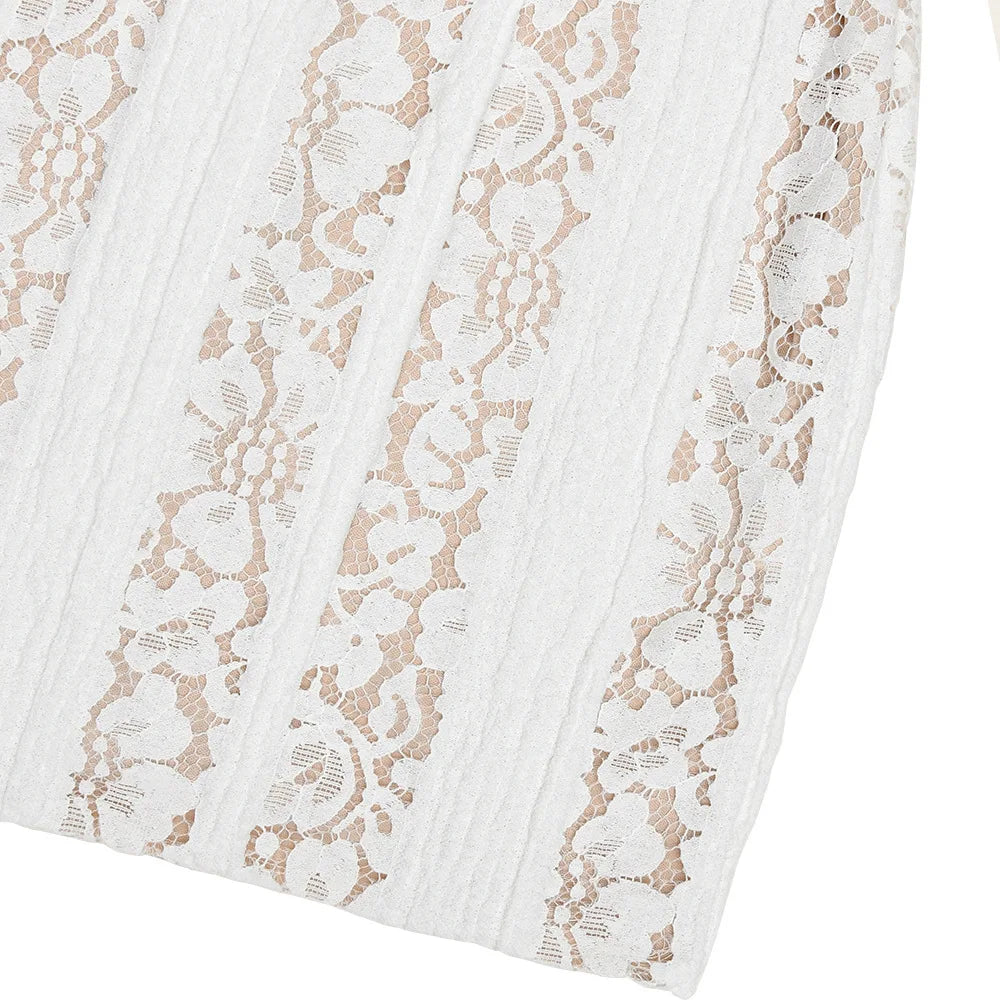 Off Shoulder Lace Mini Dress