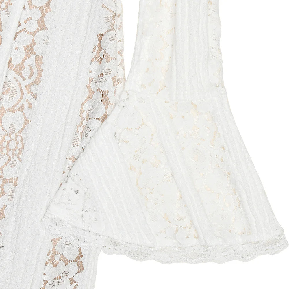 Off Shoulder Lace Mini Dress