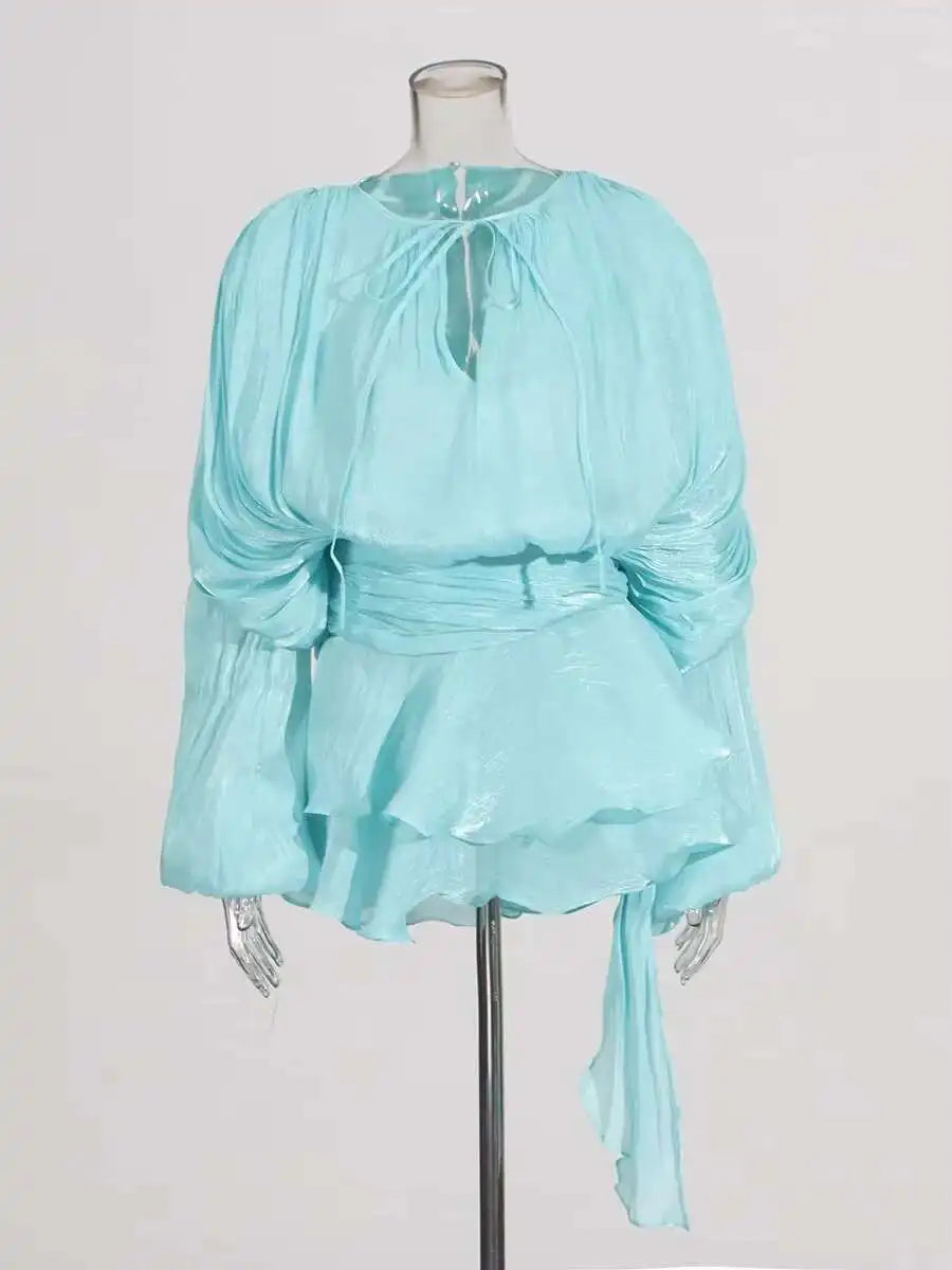 Blouson Mini Dress (More  Colors)