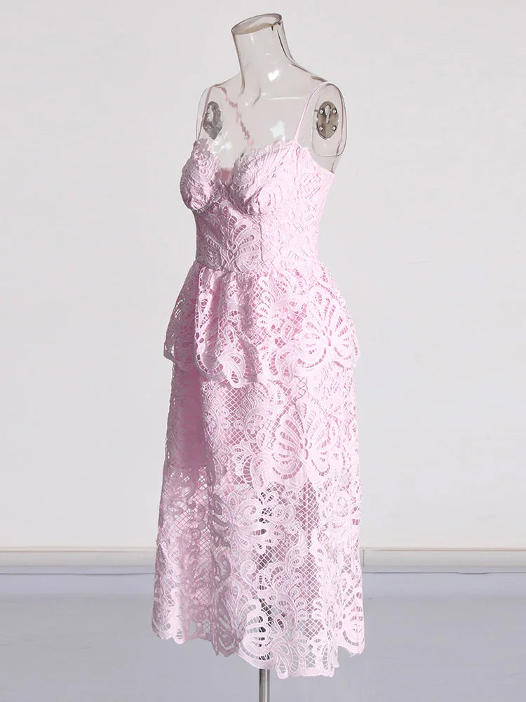 Embroidery Lace Dress