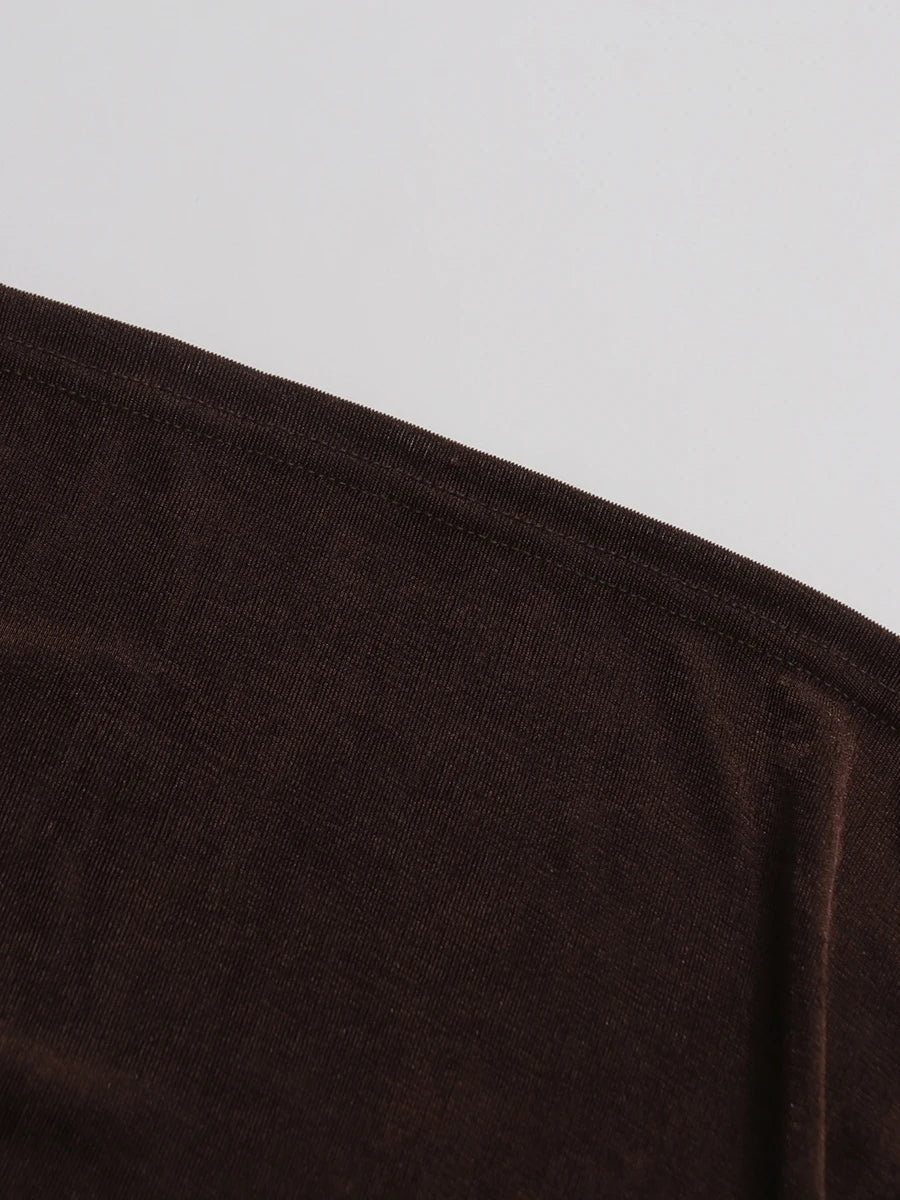 Brown Skirt Set