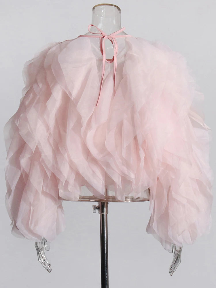 Chiffon Ruffle Blouse