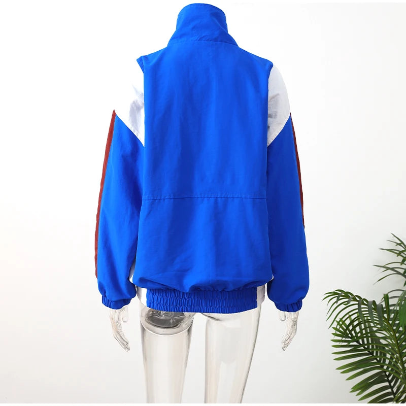 Color Blocked Windbreaker Jacket