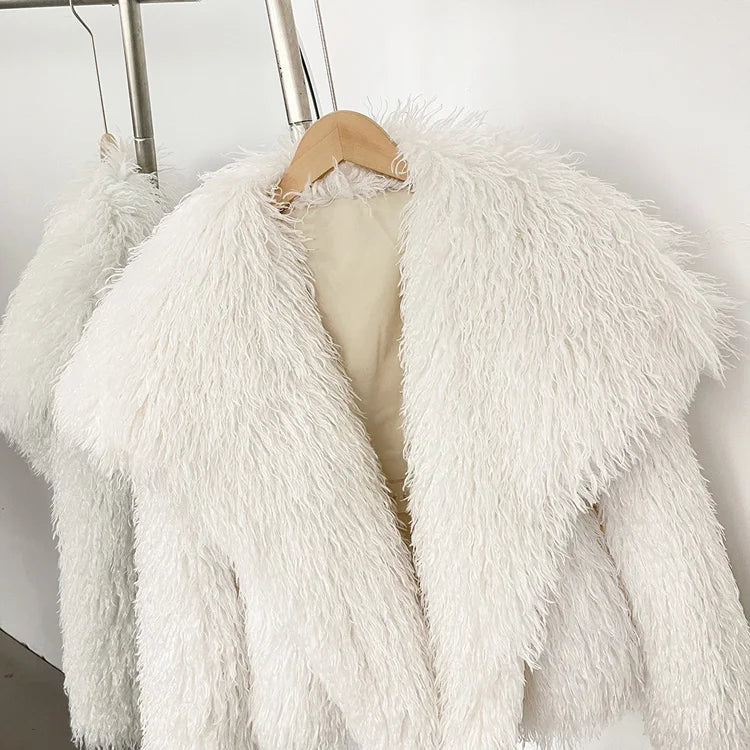 Faux Mongolian Wool Jacket