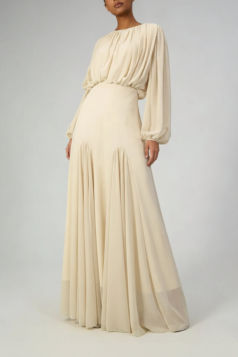 Round Neck Maxi Dress