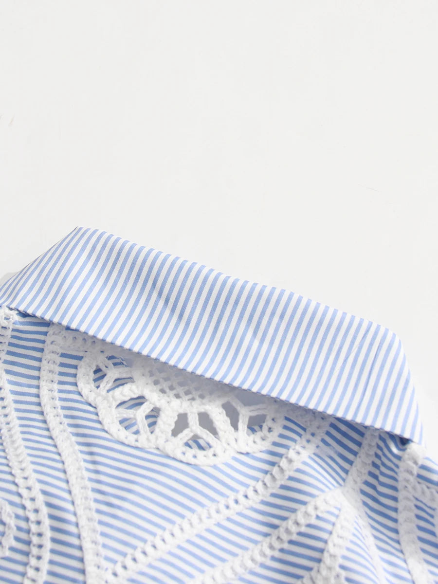 Embroidered Lace Shirt